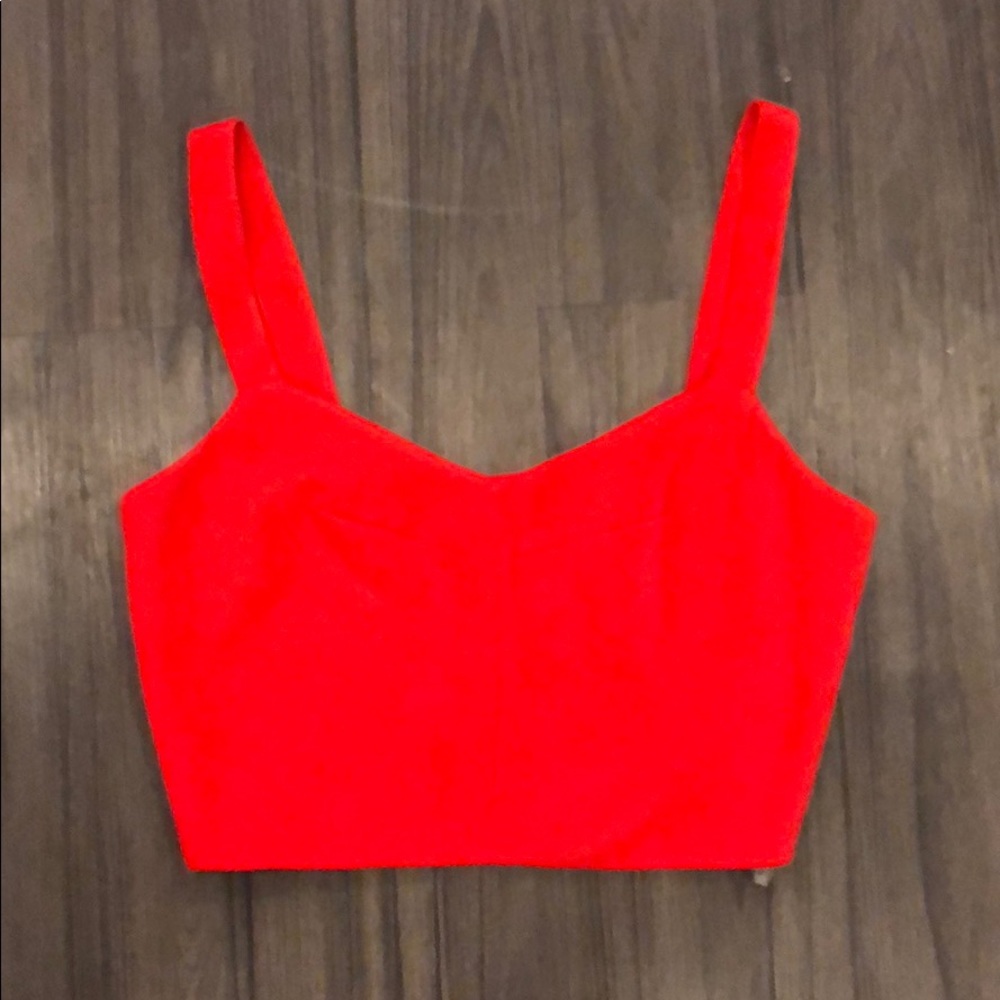 NWT Lucy Paris Red Bralet Crop Top